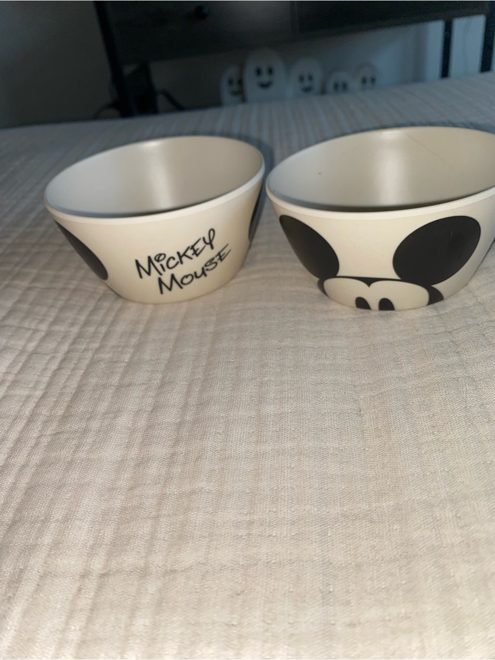 Disney Store Original Mickey Mouse Bowls Set of 2 – Bamboo Fiber – NWOT